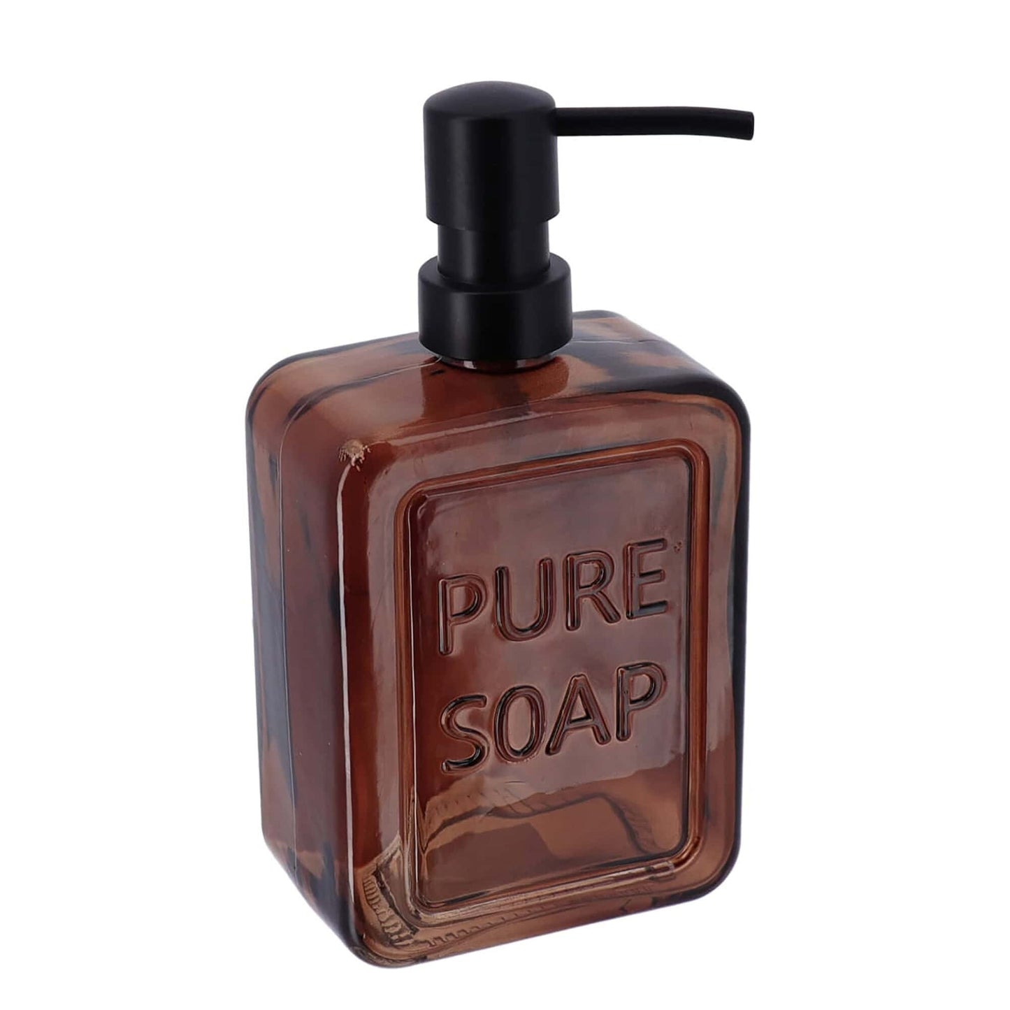 Dispenser di sapone in vetro vintage PURE SOAP 18 FL OZ - 18 Fl Oz