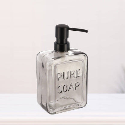 Dispenser di sapone in vetro vintage PURE SOAP 18 FL OZ - 18 Fl Oz